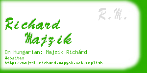 richard majzik business card