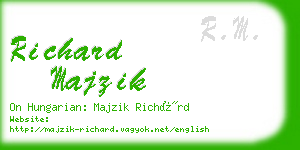 richard majzik business card